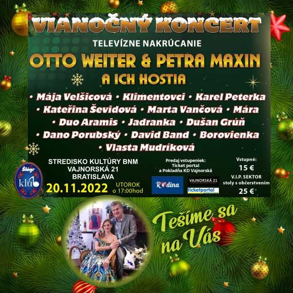Vianočný koncert – Otto Weiter & Petra Maxin a ich hostia