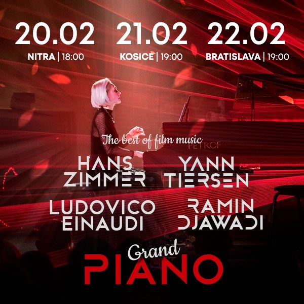 GRAND PIANO. THE BEST OF FILM MUSIC. HANS ZIMMER, LUDOVICO EINAUDI, RAMIN DJAWADI, YANN TIERSEN