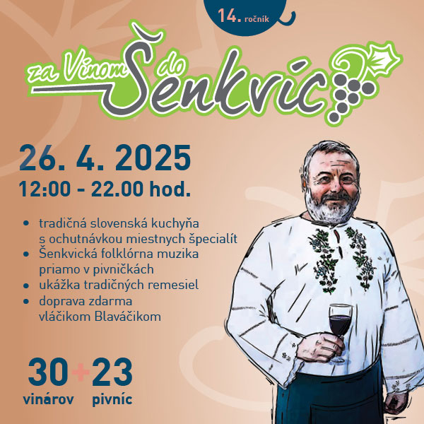Za vínom do Šenkvíc 2025