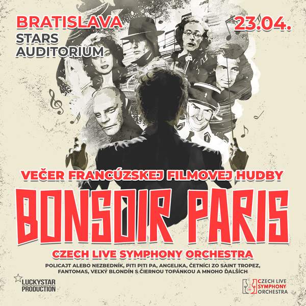 BONSOIR PARIS večer francúzskej filmovej hudby
