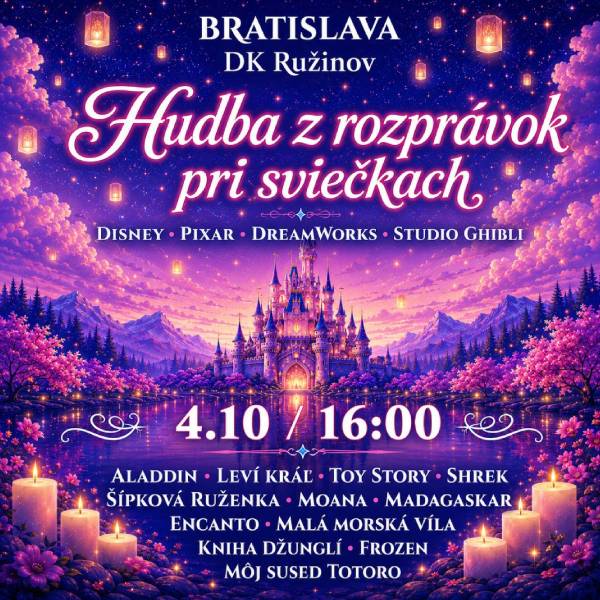 Hudba z rozprávok pri sviečkach