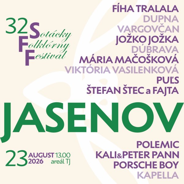 Sotácky folklórny festival v obci Jasenov