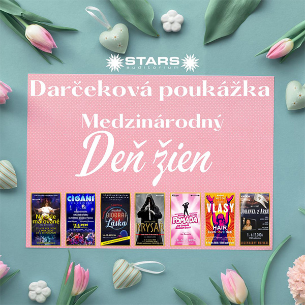 Darčeková poukážka STARS auditorium