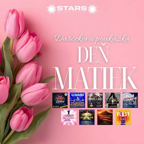 Darčeková poukážka STARS auditorium