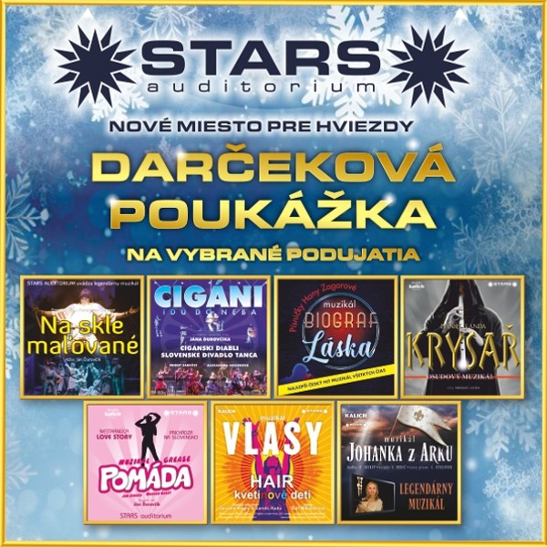 Darčeková poukážka STARS auditorium