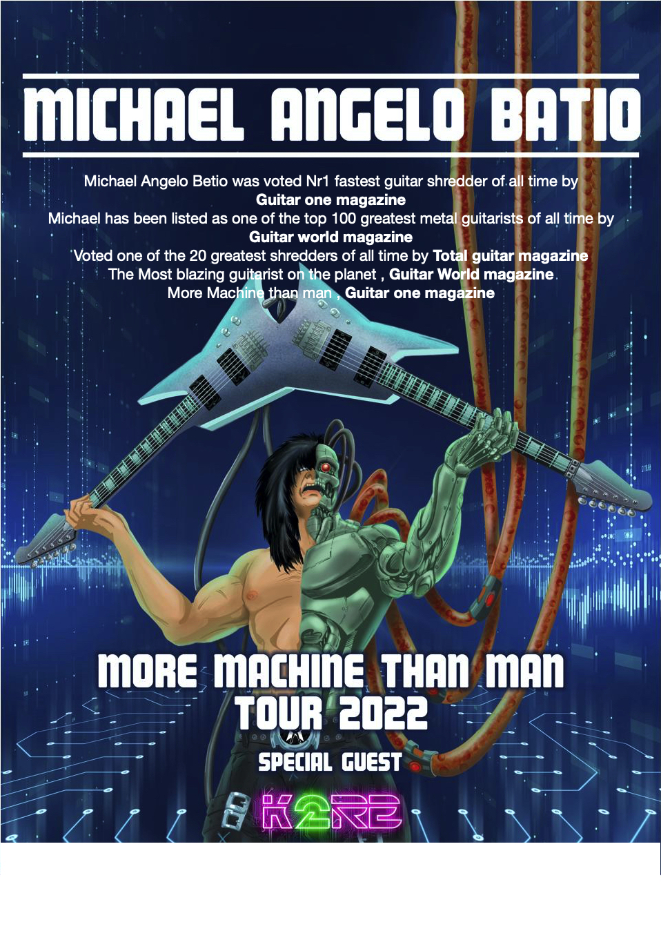 picture Michael Angelo Batio (USA) and band