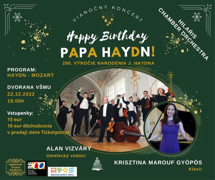 picture Vianočný koncert s Hilaris a K. Marouf - Happy birthday papa Haydn !