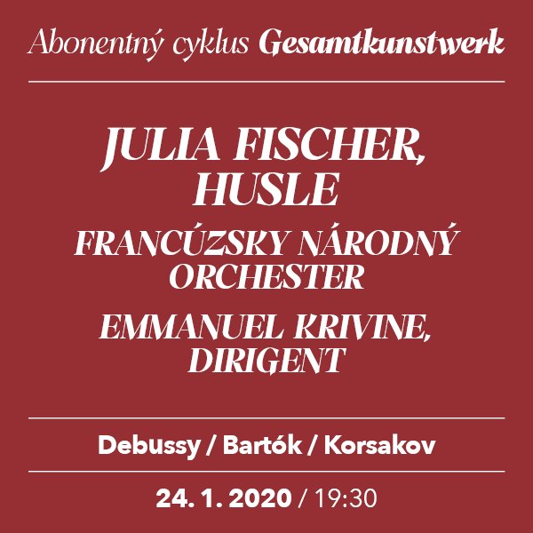 JULIA FISCHER – Debussy/Bartók/Korsakov