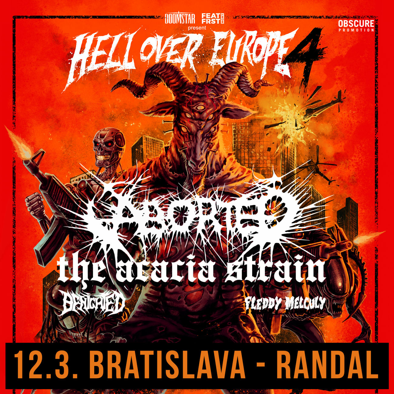 Hell Over Europe 4 - ABORTED, THE ACACIA STRAIN,