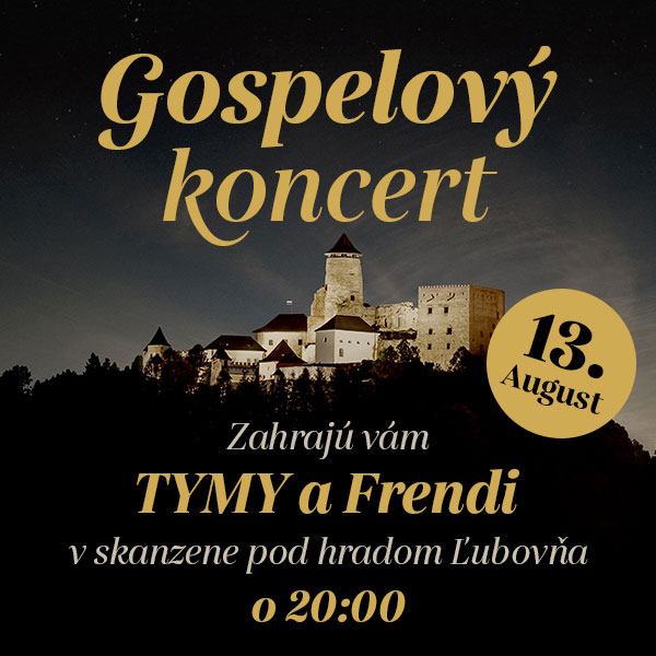 Gospelový koncert dvoch skupín TYMY a FRENDI