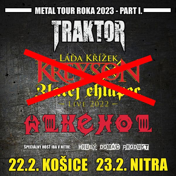 Traktor a Alkehol -  Metal Tour roka 2023