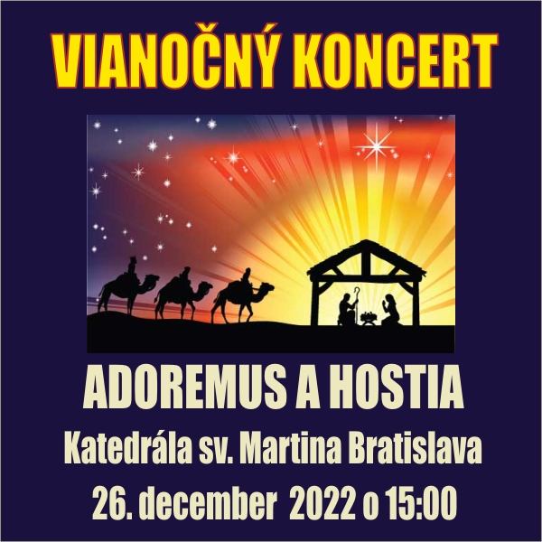 VIANOČNÝ KONCERT ADOREMUS A HOSTIA