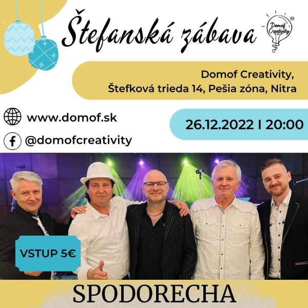 Štefanská párty v DOMOF Creativity