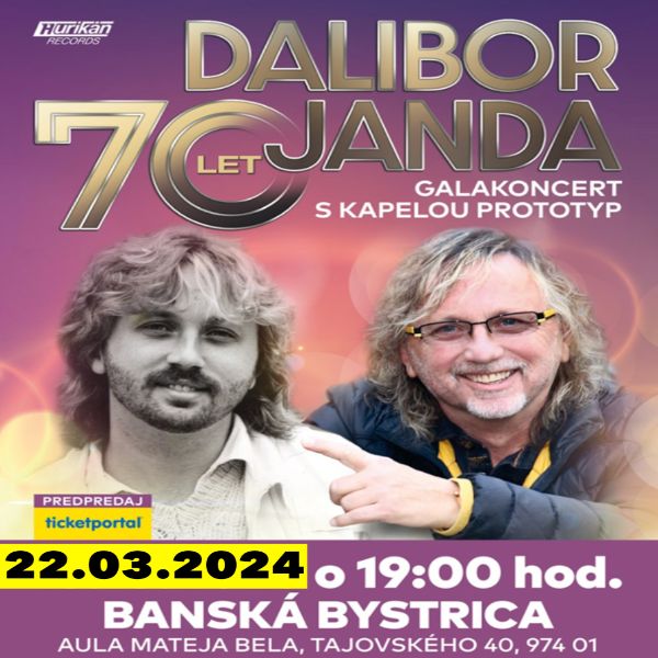 Galakoncert DALIBOR JANDA - 70 rokov tour