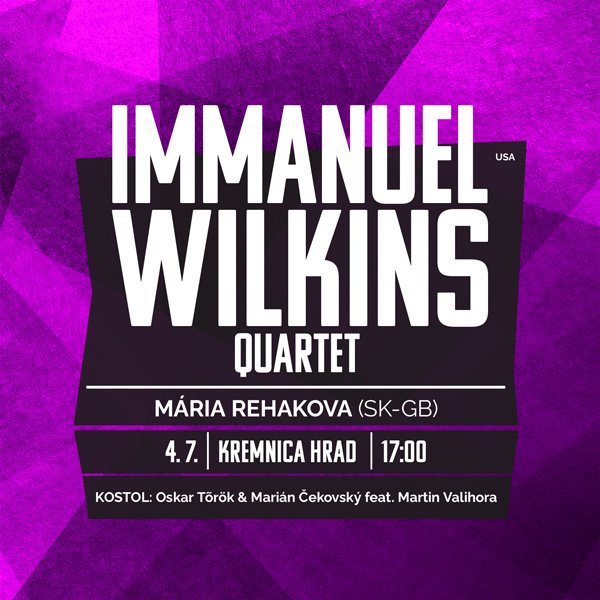 One Day Jazz Festival - Immanuel Wilkins (USA) na Kremnickom hrade