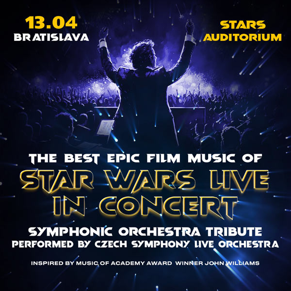 Epická filmová hudba Star Wars Symphonic Tribute