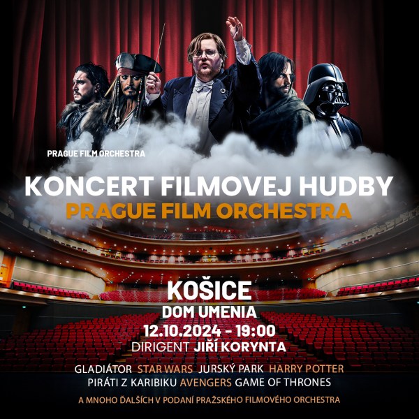 Prague Film Orchestra - Koncert filmovej hudby v Košiciach