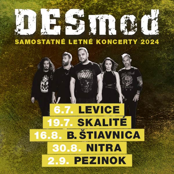 DESMOD samostatné letné koncerty 2024