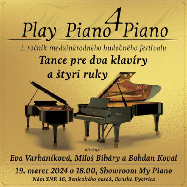 Play Piano 4 Piano - Tanec pre dva klavíry a štyri ruky