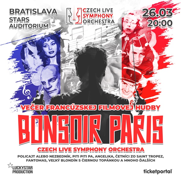 BONSOIR PARIS večer francúzskej filmovej hudby