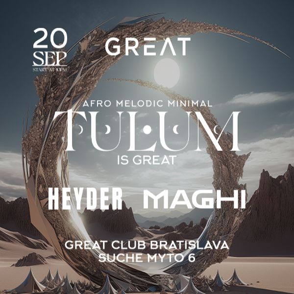 Tulum is Great - Afro Melodic Minimal Party