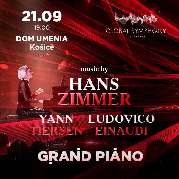 GRAND PIANO. FILM MUSIC: HANS ZIMMER, LUDOVICO EINAUDI, YANN TIERSEN