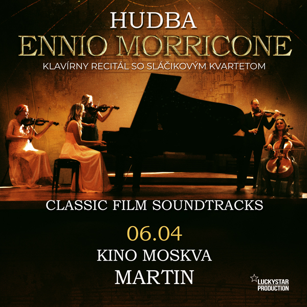 Hudba Ennio Morricone klavírny recitál so sláčikovým kvartetom
