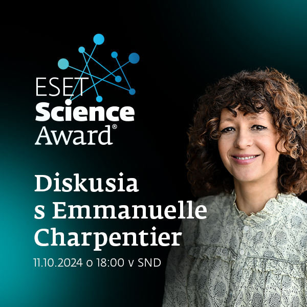 ESET Science Award 2024: DISKUSIA s Emmanuelle Charpentier - Veda a inovácie: Ako čeliť klimatickým a zdravotným výzvam