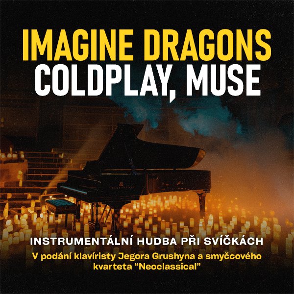 Inštrumentálna hudba Imagine Dragons, Coldplay a Muse pri sviečkach