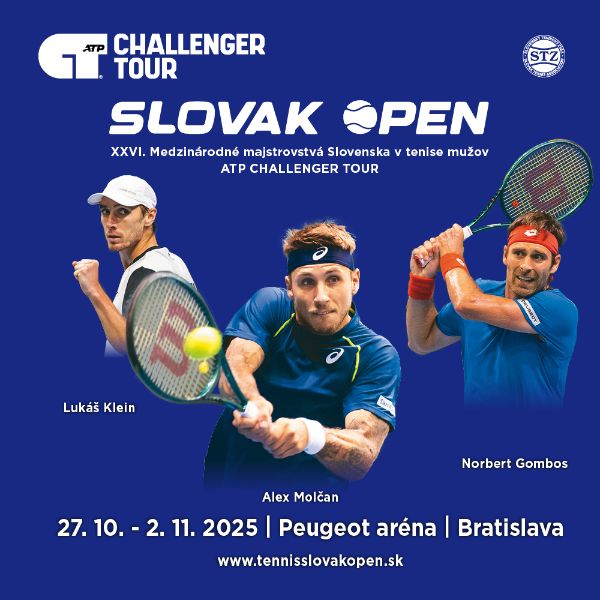 SLOVAK OPEN 2025 - XXVI. Medzinárodné majstrovstvá Slovenska mužov v tenise (ATP CHALLENGER 125)