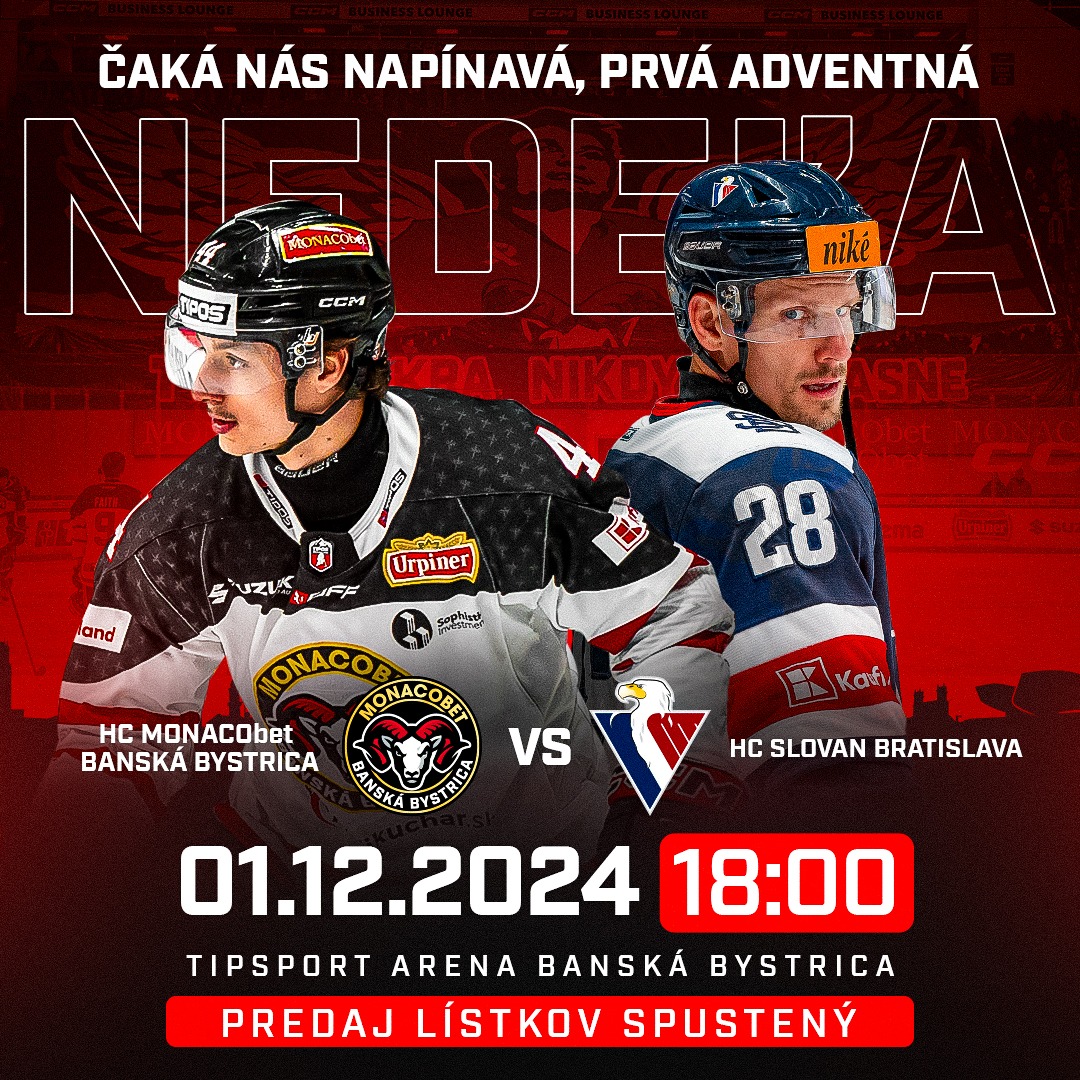 HC MONACObet Banská Bystrica vs  HC Slovan Bratislava