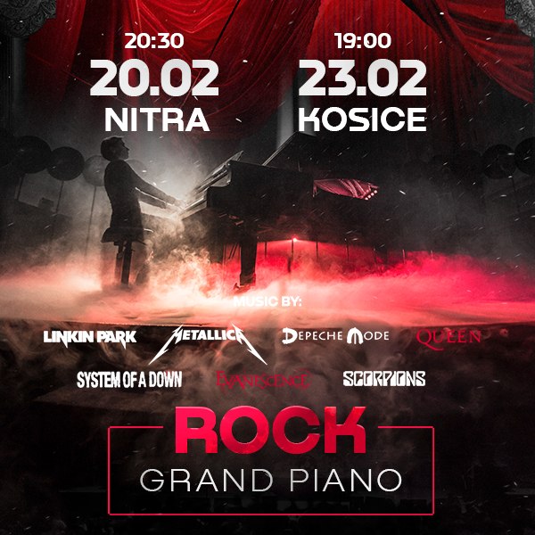 ROCK MUSIC & GRAND PIANO: LINKIN PARK, RAMMSTEIN, QUEEN, METALLICA, DEPECHE MODE, EVANESCENCE AND OTHER