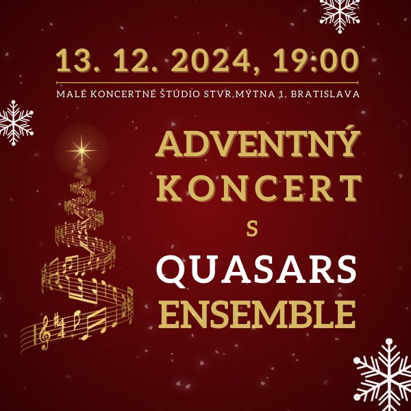 Adventný koncert s Quasars Ensemble