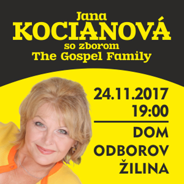 Jana Kocianova so zborom The Gospel Family