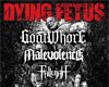 Dying fetus, Goatwhore, Fallujah, Malevolence