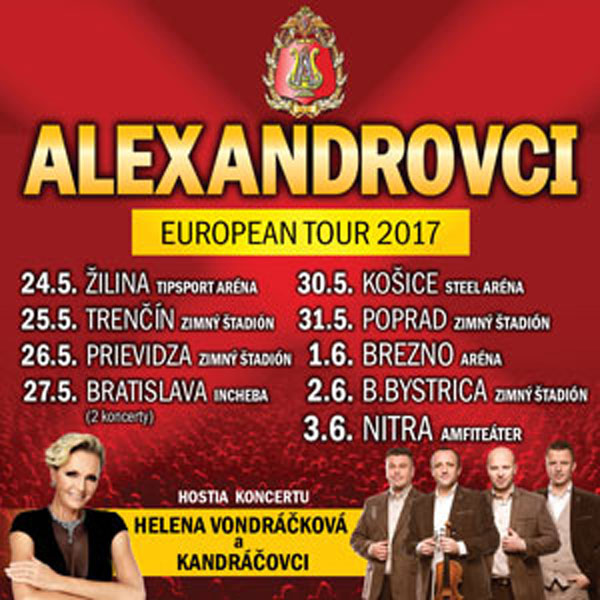 ALEXANDROVCI - EUROPEAN TOUR 2017