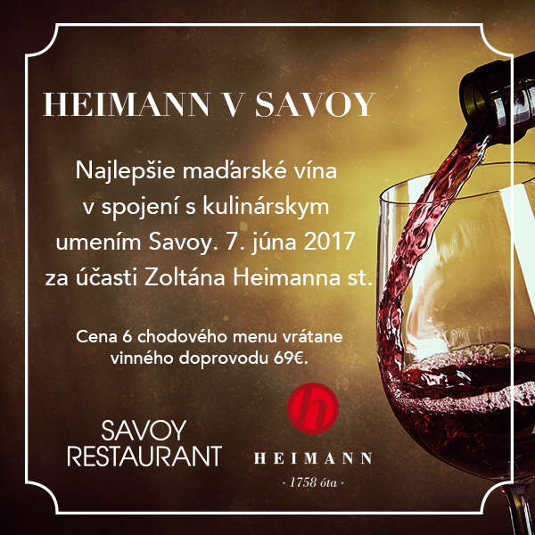 Heimann v Savoy - gastronomický zážitok #2