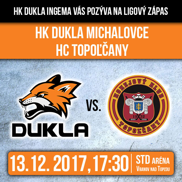 HK DUKLA INGEMA Michalovce - HC Topoľčany