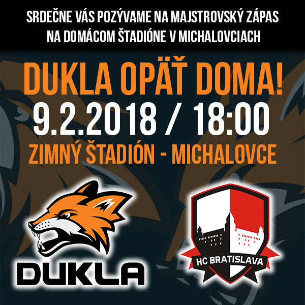 HK DUKLA INGEMA Michalovce - HC OSMOS Bratislava