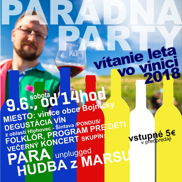 Vítanie Leta vo vinici 2018 - PARADNA PARTY