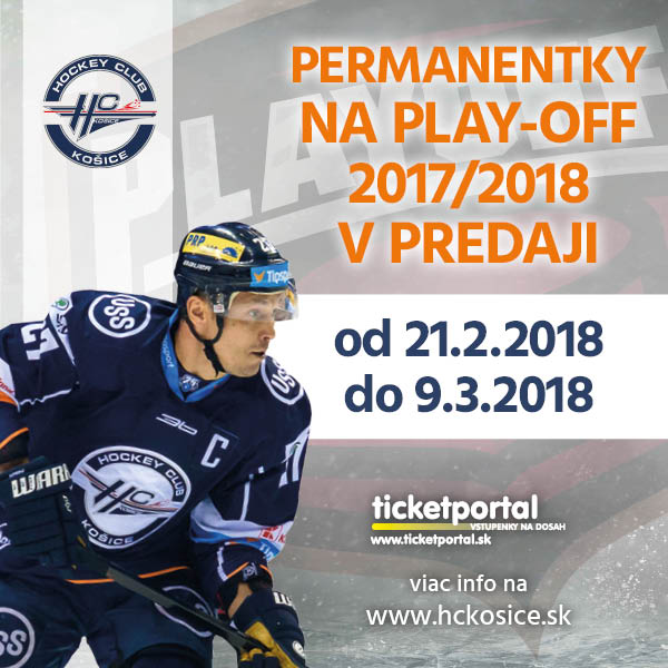 HC Košice-Permanentka Play Off časť 2017/18
