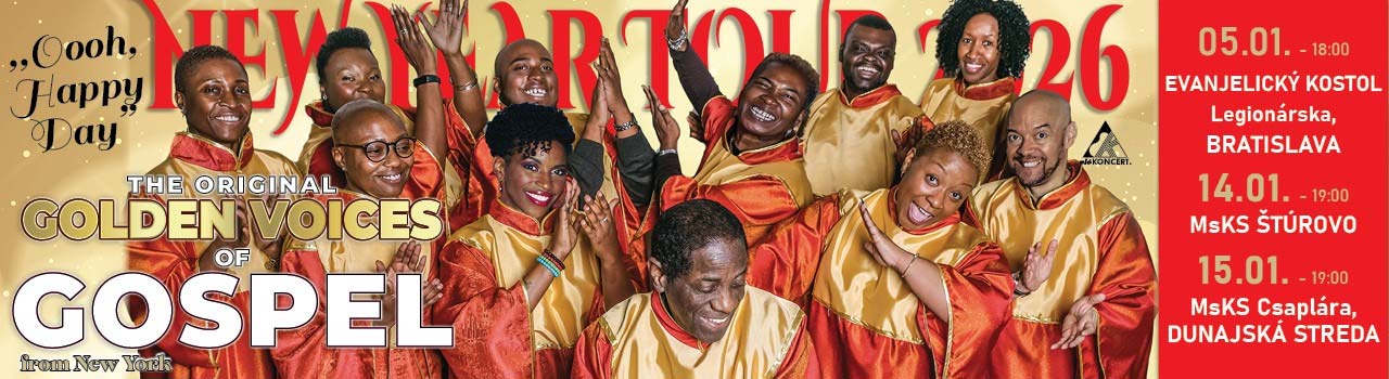 The Original Golden Voices Of Gospel z New Yorku - novoročný gospel koncert