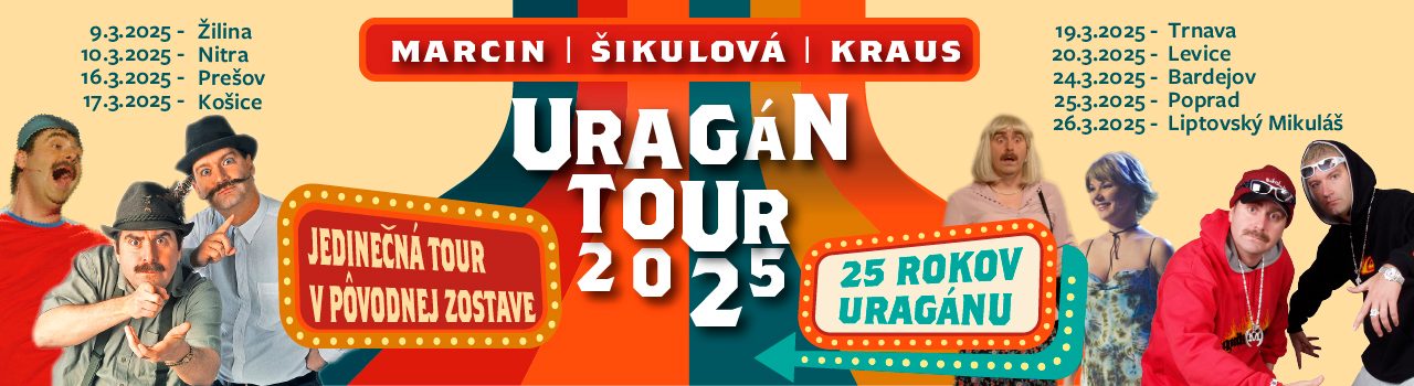 URAGÁN - 25 rokov - Tour 2025